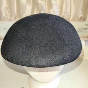 Men's XL Newsboy cap Black wool